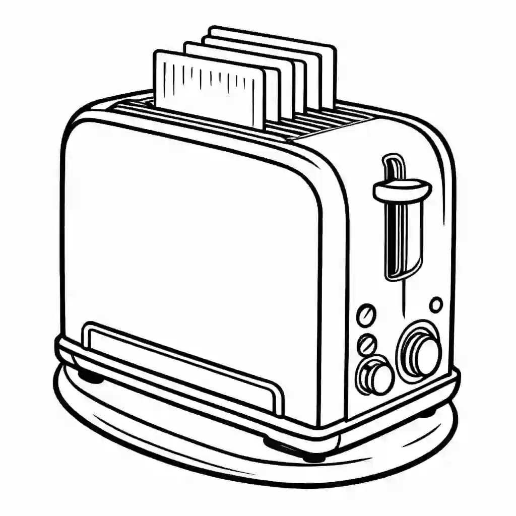Toaster coloring pages
